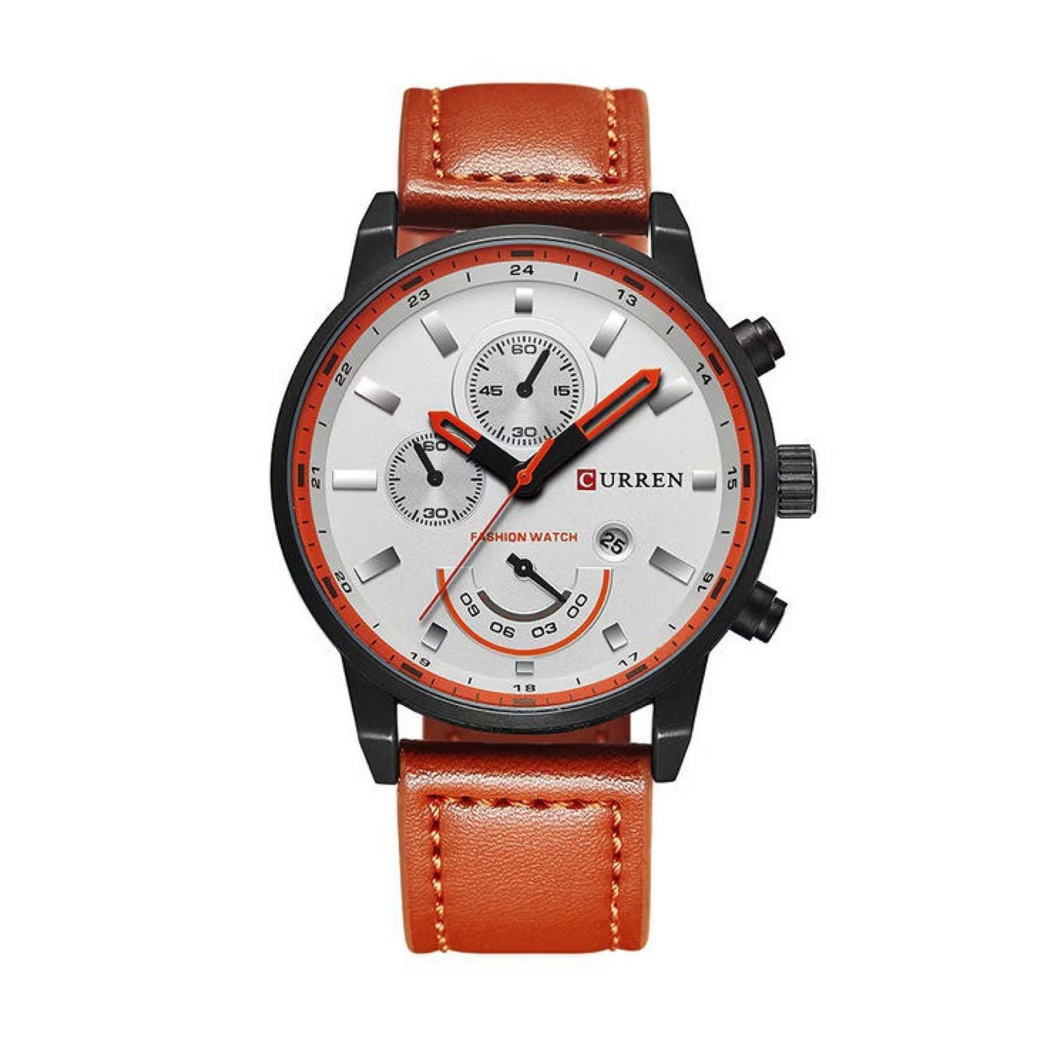 Reloj de Pulsera Curren 8217 KREA9401230223 Caja de Acero Inoxidable Tono Negro y Tablero Beige