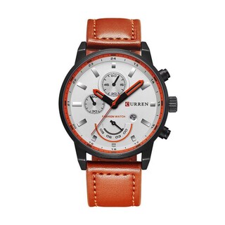 Foto 1 | Reloj de Pulsera Curren 8217 KREA9401230223 Caja de Acero Inoxidable Tono Negro y Tablero Beige