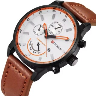 Foto 3 | Reloj de Pulsera Curren 8217 KREA9401230223 Caja de Acero Inoxidable Tono Negro y Tablero Beige