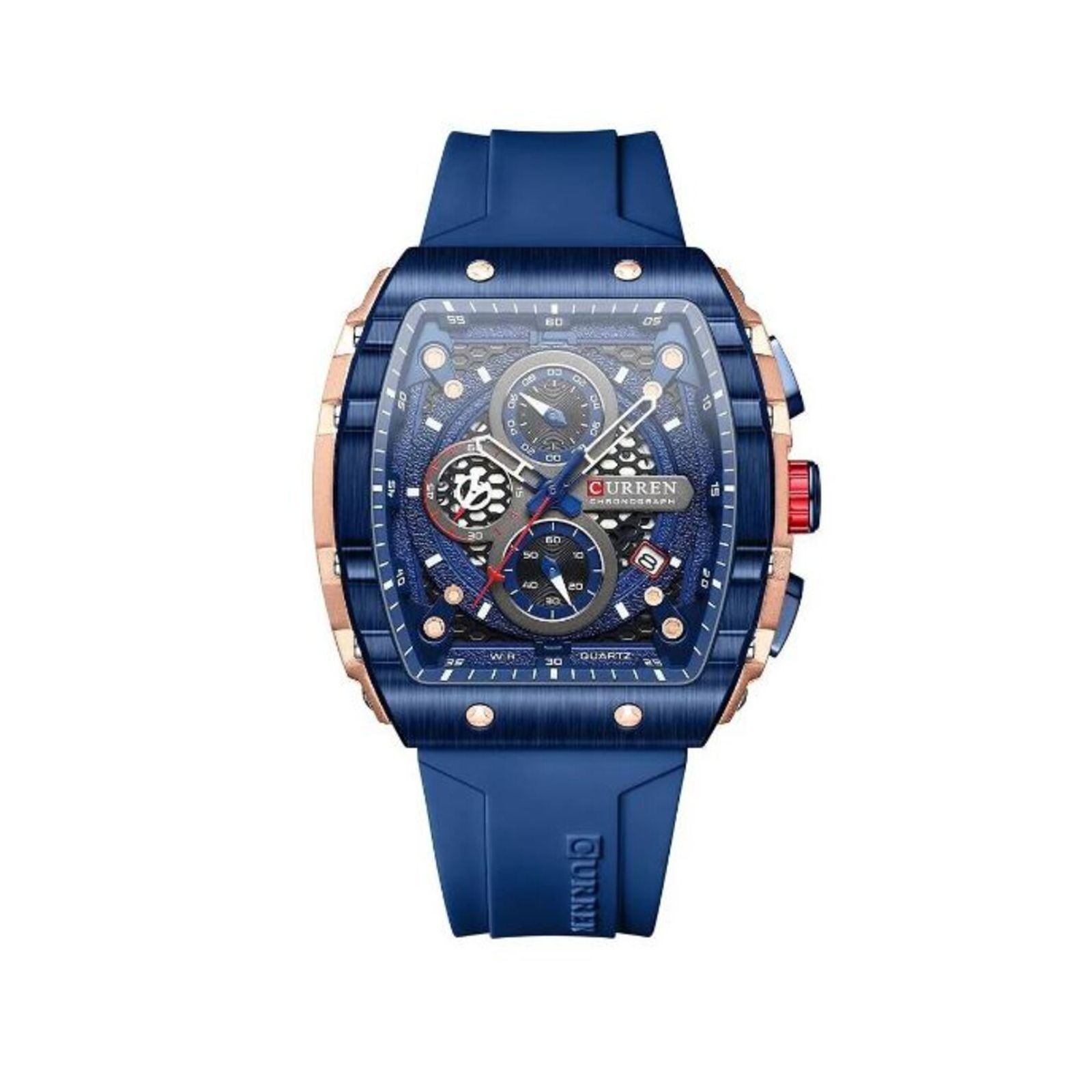 Foto 2 pulgar | Reloj de Pulsera Curren 8442 KRED8203 Caja de Acero Inoxidable Tono Azul y Tablero Azul