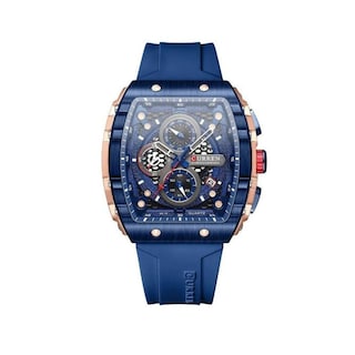 Foto 1 | Reloj de Pulsera Curren 8442 KRED8203 Caja de Acero Inoxidable Tono Azul y Tablero Azul