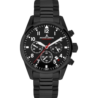Foto 1 | Reloj Jacques Lemans 42-2H Sport Negro