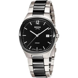 Foto 1 | Reloj Boccia Titanium 3668-01 38 mm Negro para Hombre