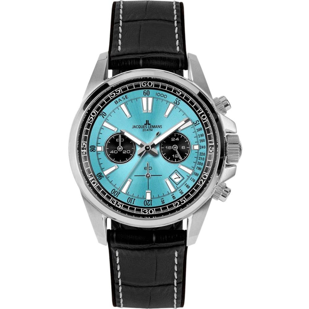 Reloj Jacques Lemans 1-2117R  Negro 44 mm Resistente al Agua 200 m