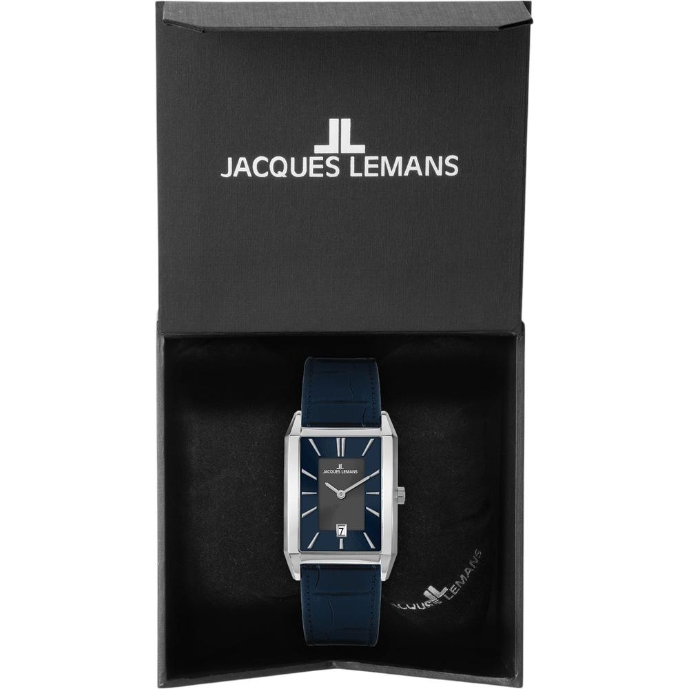 Foto 3 pulgar | Reloj Jacques Lemans 1-2160.1E Turin Azul 52 mm Resistente al Agua 50 m