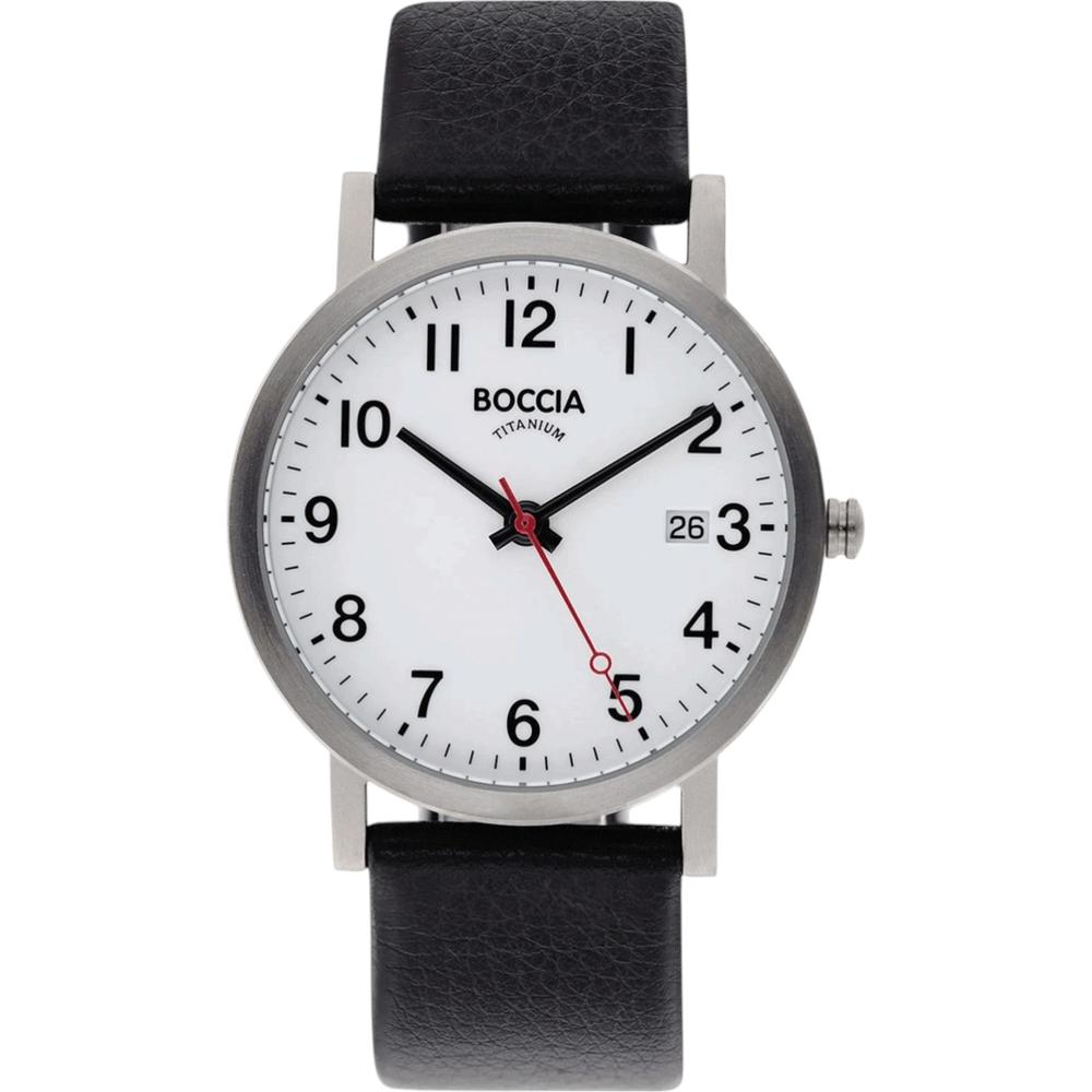 Reloj Boccia Titanium 3622-03 Negro 38 mm para Hombre