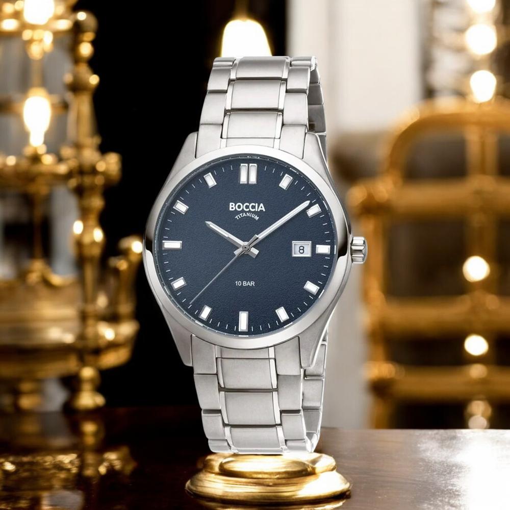 Foto 3 pulgar | Reloj Boccia Titanium Plateado para Hombre