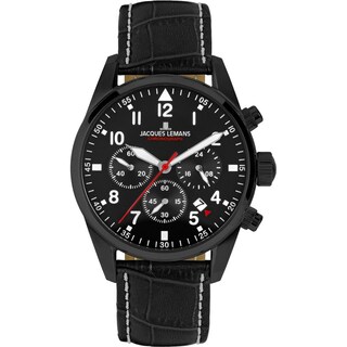 Foto 1 | Reloj Jacques Lemans 42-2F Sport Negro