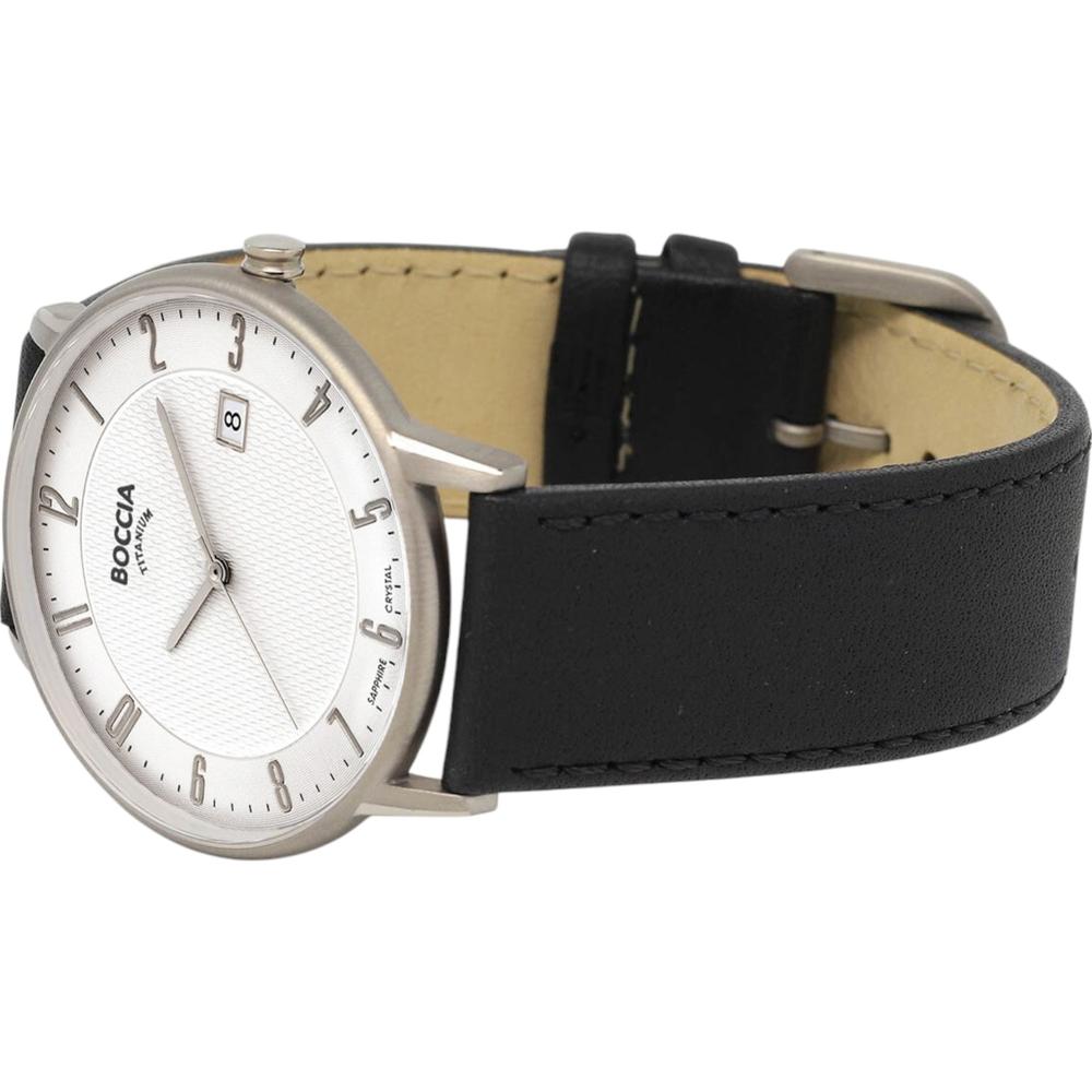 Foto 2 | Reloj Boccia Titanium Negro para Hombre