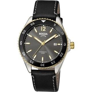 Foto 1 | Reloj Boccia Titanium 3653-03 Negro 42 mm Resistente al Agua 100 m para Hombre