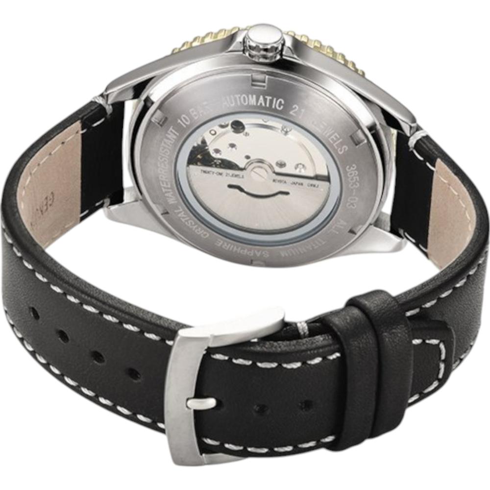 Foto 4 pulgar | Reloj Boccia Titanium 3653-03 Negro 42 mm Resistente al Agua 100 m para Hombre