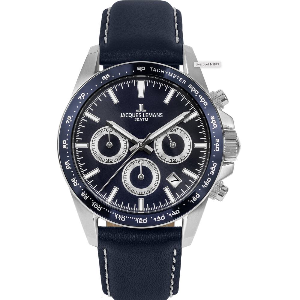 Foto 2 pulgar | Reloj Jacques Lemans 1-1877c Liverpool Cronógrafo-azul