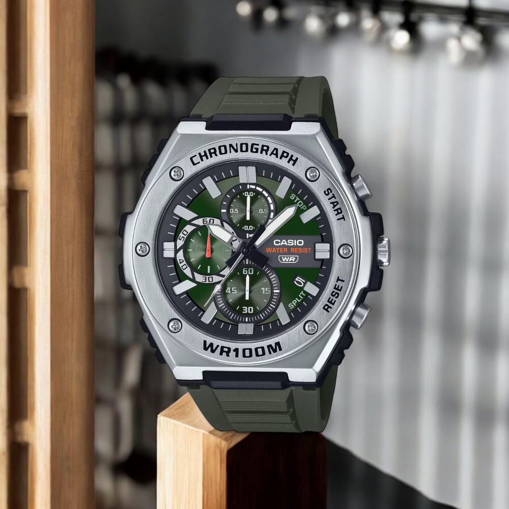 Foto 2 | Reloj Casio MWA-300H-3AVCF Chronograph Acero