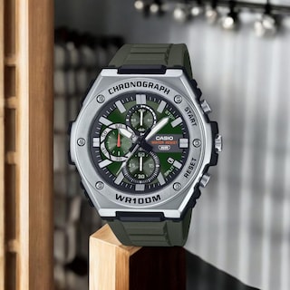 Foto 2 | Reloj Casio MWA-300H-3AVCF Chronograph Acero