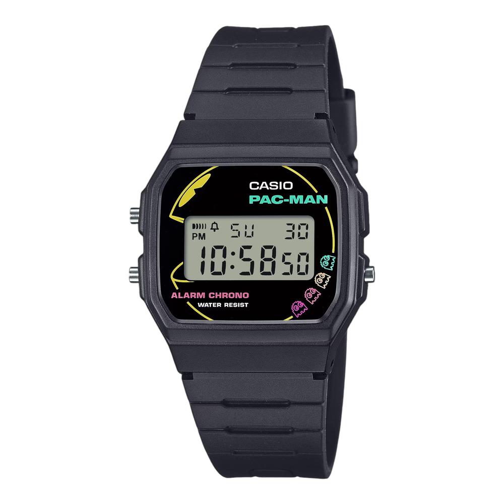 Foto 2 pulgar | Reloj Casio F-91WPC-1ACR Pac-Man Negro