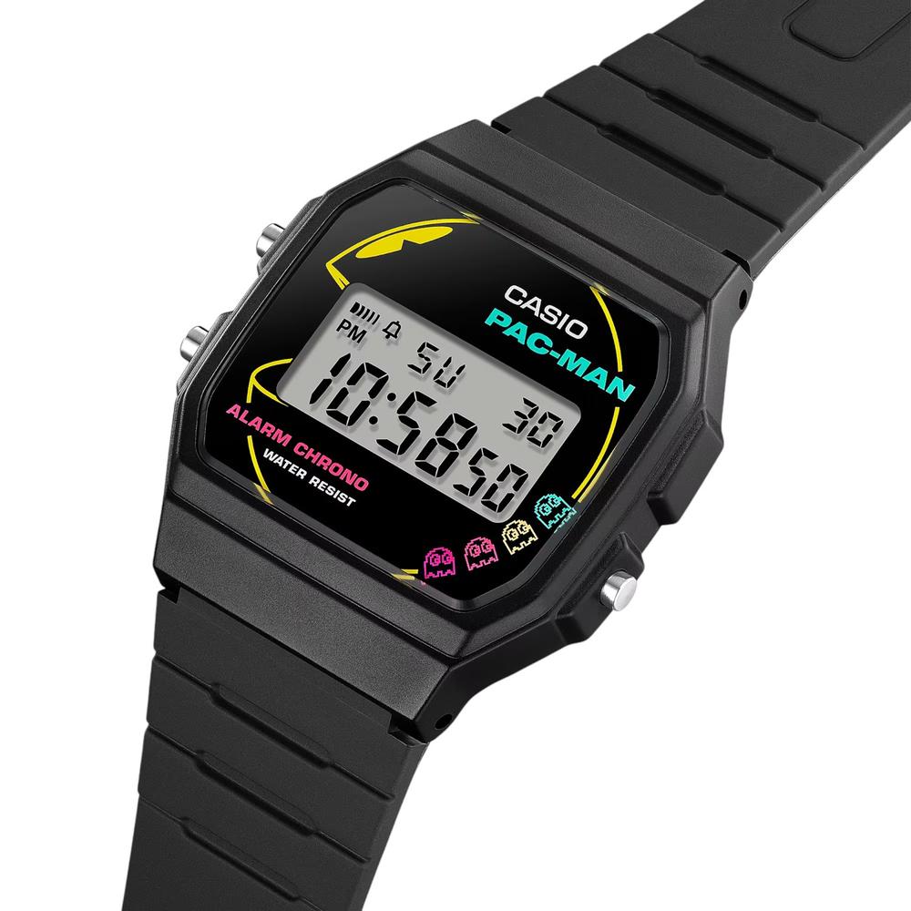 Foto 3 pulgar | Reloj Casio F-91WPC-1ACR Pac-Man Negro