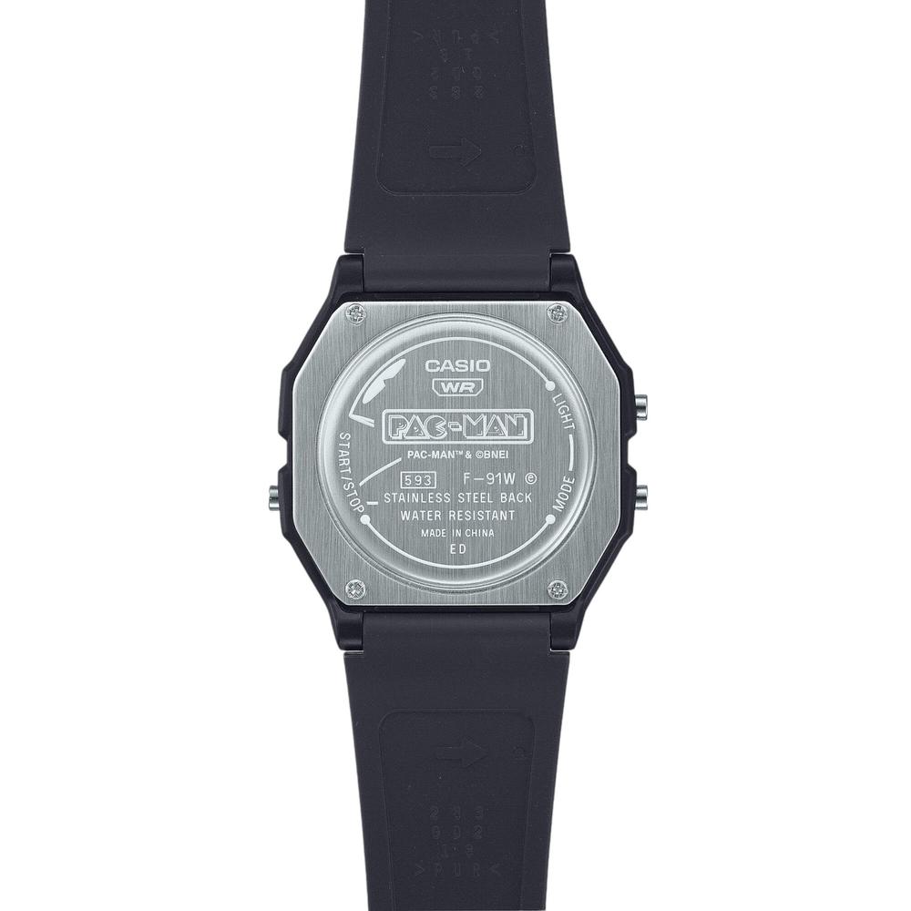 Foto 4 pulgar | Reloj Casio F-91WPC-1ACR Pac-Man Negro