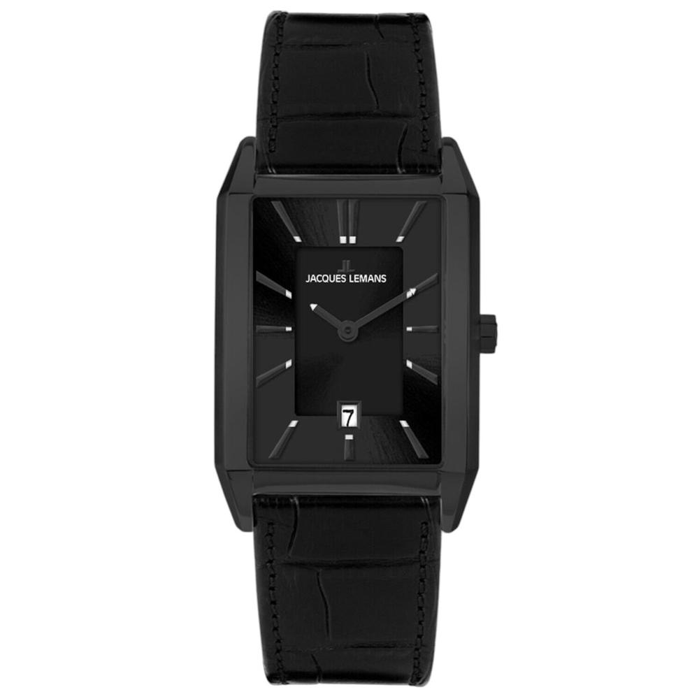 Foto 2 pulgar | Reloj Jacques Lemans 1-2160F Negro 52 mm Resistente al Agua 50 m