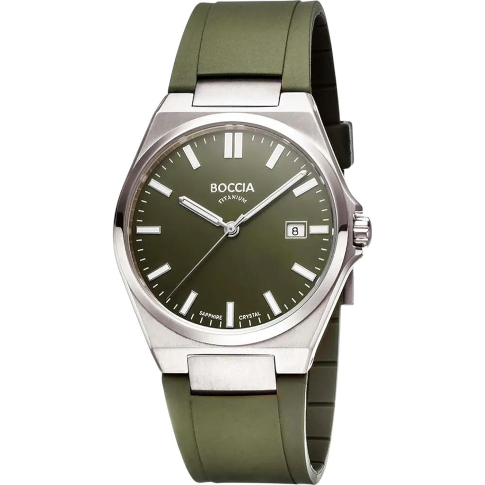Foto 2 pulgar | Reloj Boccia Titanium 3667-02  Verde para Hombre