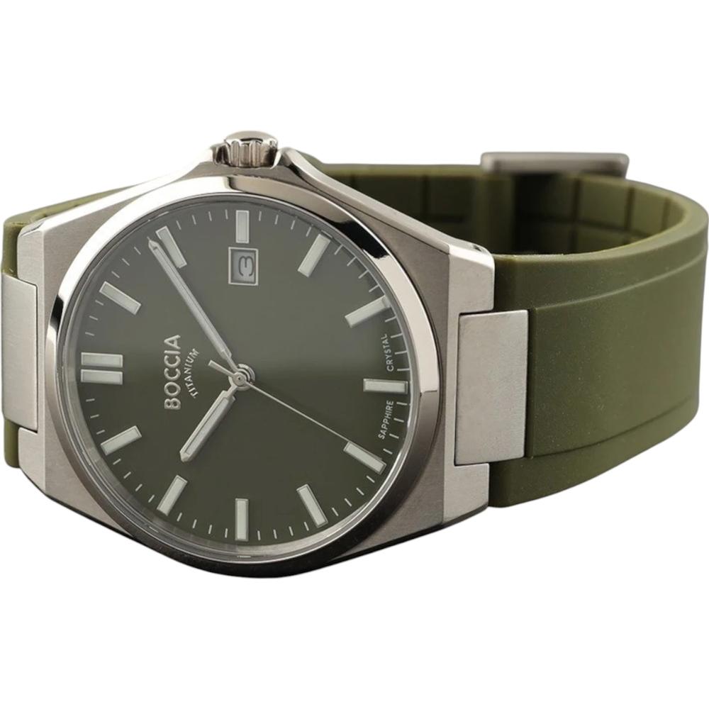 Foto 3 pulgar | Reloj Boccia Titanium 3667-02  Verde para Hombre