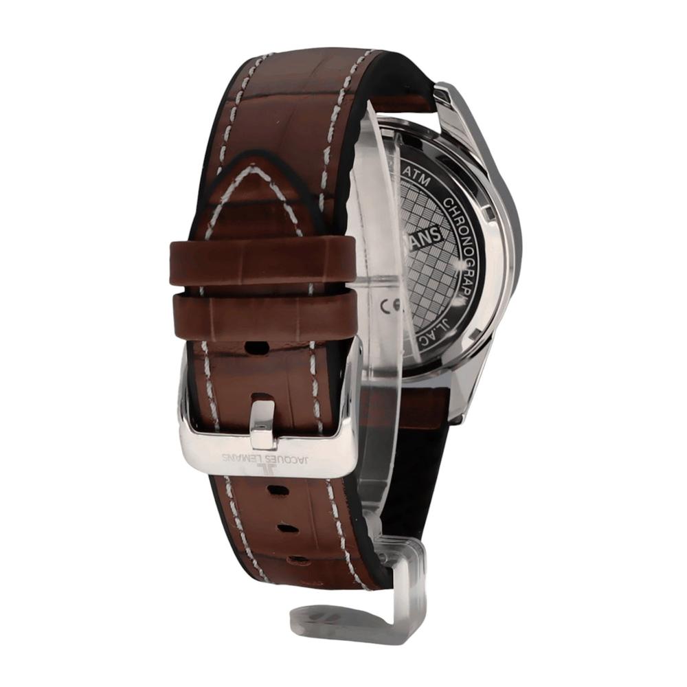 Foto 4 pulgar | Reloj Jacques Lemans 1-2117W Café 44 mm Resistente al Agua 200 m