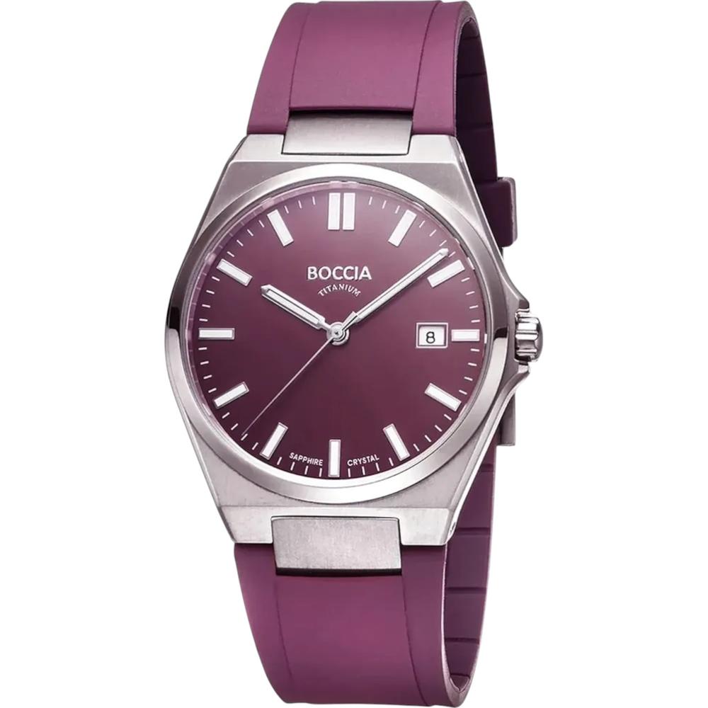 Foto 2 pulgar | Reloj Boccia Titanium 3667-03 Morado para Hombre 39 mm