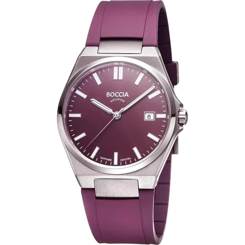 Reloj Boccia Titanium 3667-03 Morado para Hombre 39 mm