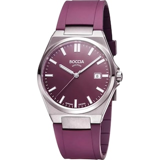 Foto 1 | Reloj Boccia Titanium 3667-03 Morado para Hombre 39 mm