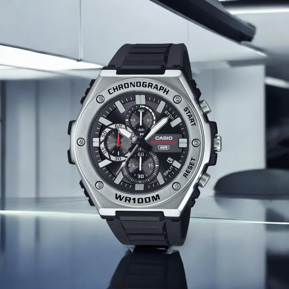 Foto 4 pulgar | Reloj Casio MWA-300H-1AVCF Chronograph Acero