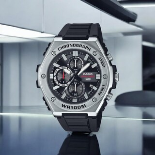 Foto 3 | Reloj Casio MWA-300H-1AVCF Chronograph Acero