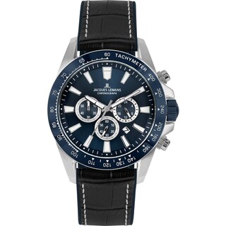 Foto 1 | Reloj Jacques Lemans 1-2140b Liverpool Cronógrafo-negro