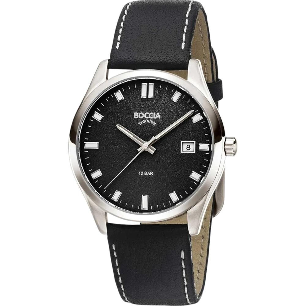 Foto 2 pulgar | Reloj Boccia Titanium Negro para Hombre