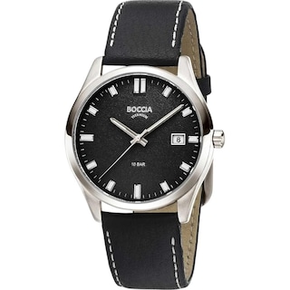 Foto 1 | Reloj Boccia Titanium Negro para Hombre