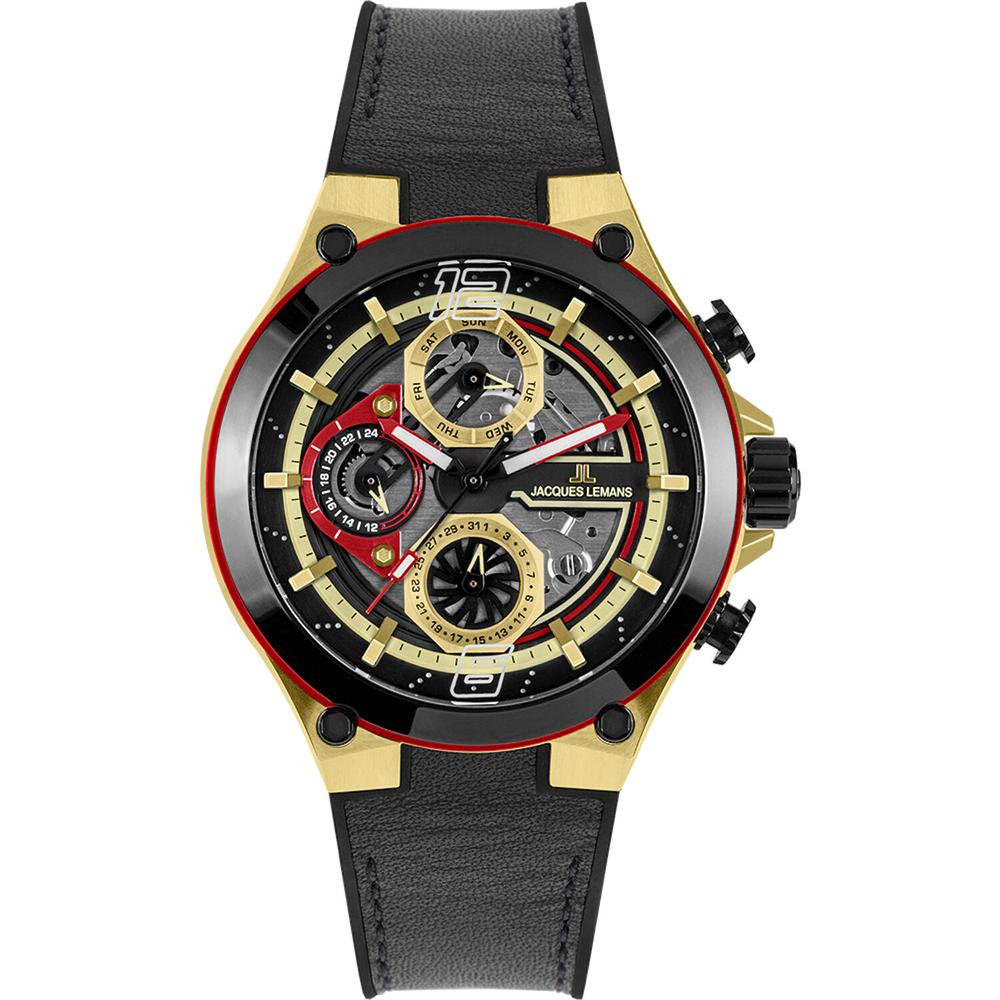 Foto 2 pulgar | Reloj Jacques Lemans 1-2150c Manchester Multifunción-negro
