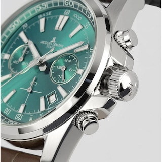 Foto 3 | Reloj Jacques Lemans 1-2117D Liverpool Cronógrafo Verde
