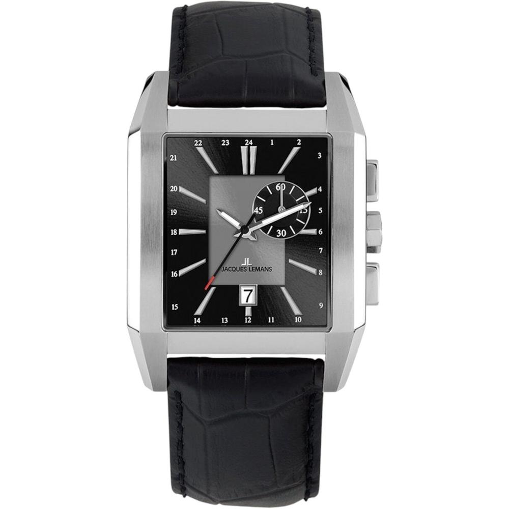 Foto 2 pulgar | Reloj Jacques Lemans 1-2162A Negro 52 mm Resistente al Agua 50 m