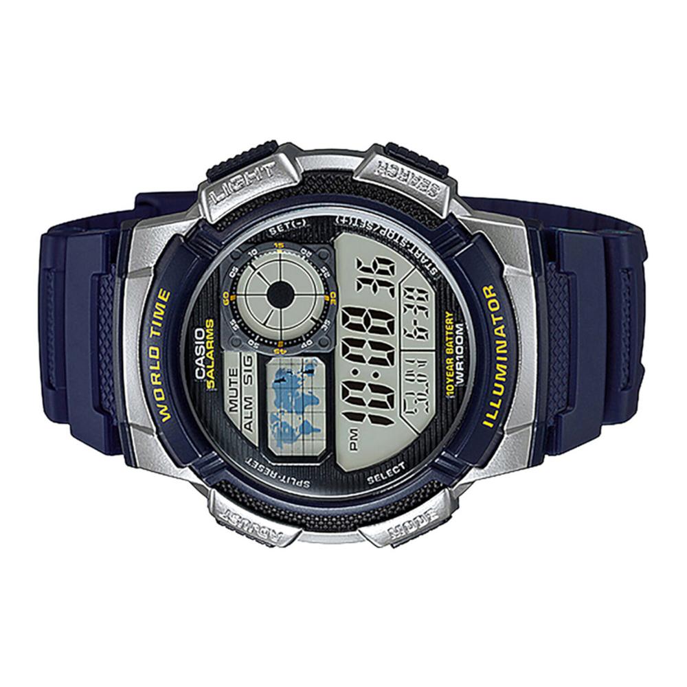 Foto 3 pulgar | Reloj Casio Ae-1000w-2avcf World Time Illuminator-azul
