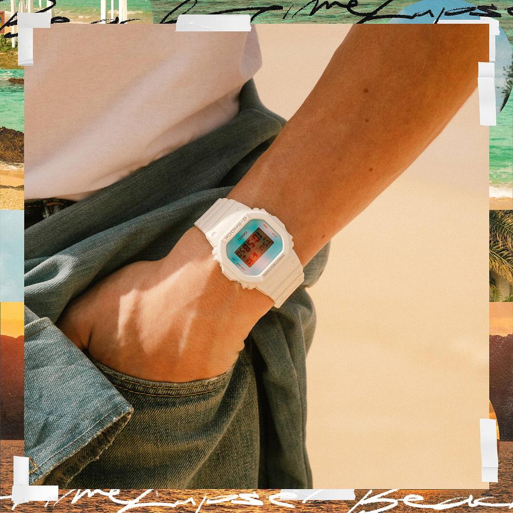 Foto 5 pulgar | Reloj G-shock Dw-5600tl-7cr-blanco