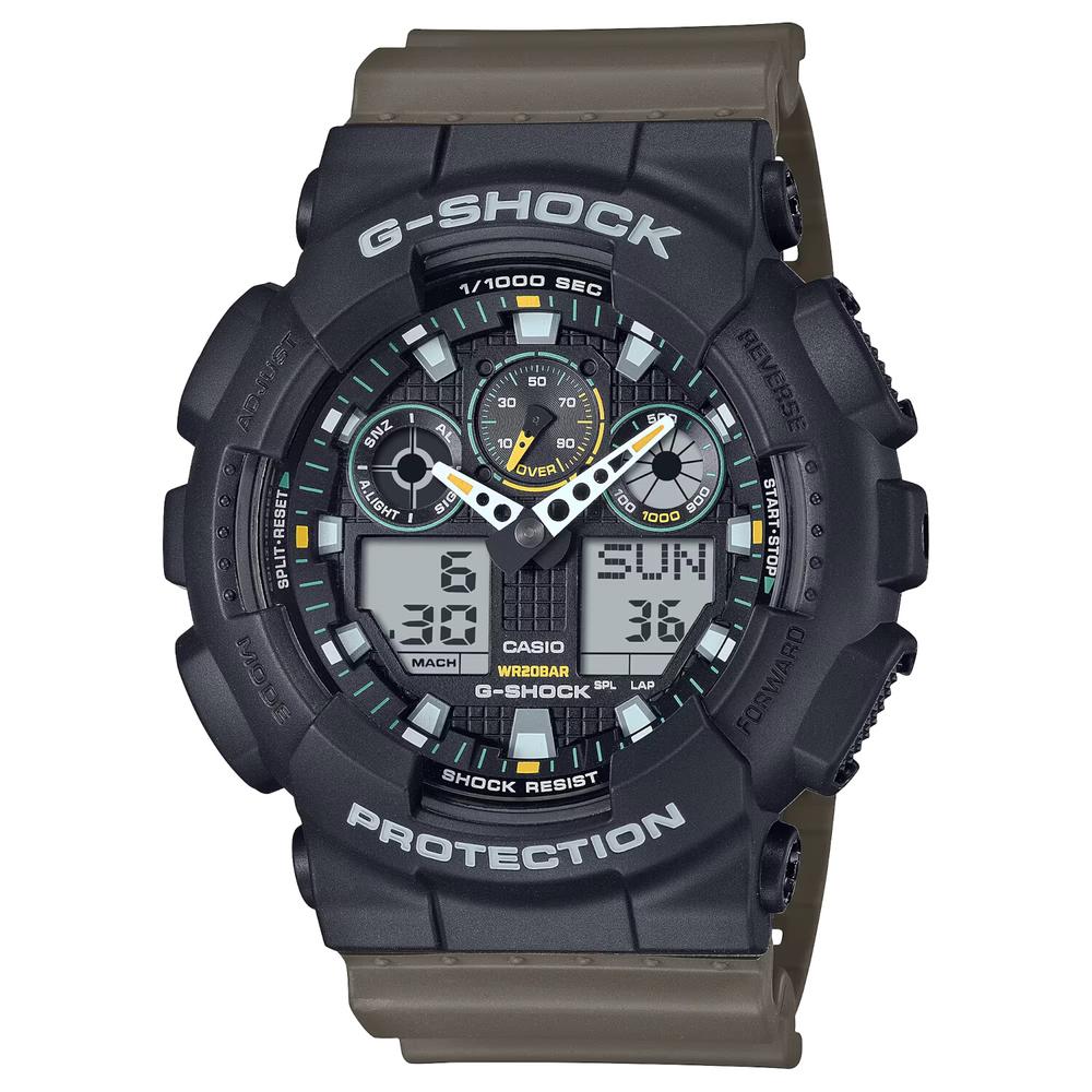 Foto 2 pulgar | Reloj G-shock Ga-100tu-1a3cr-café