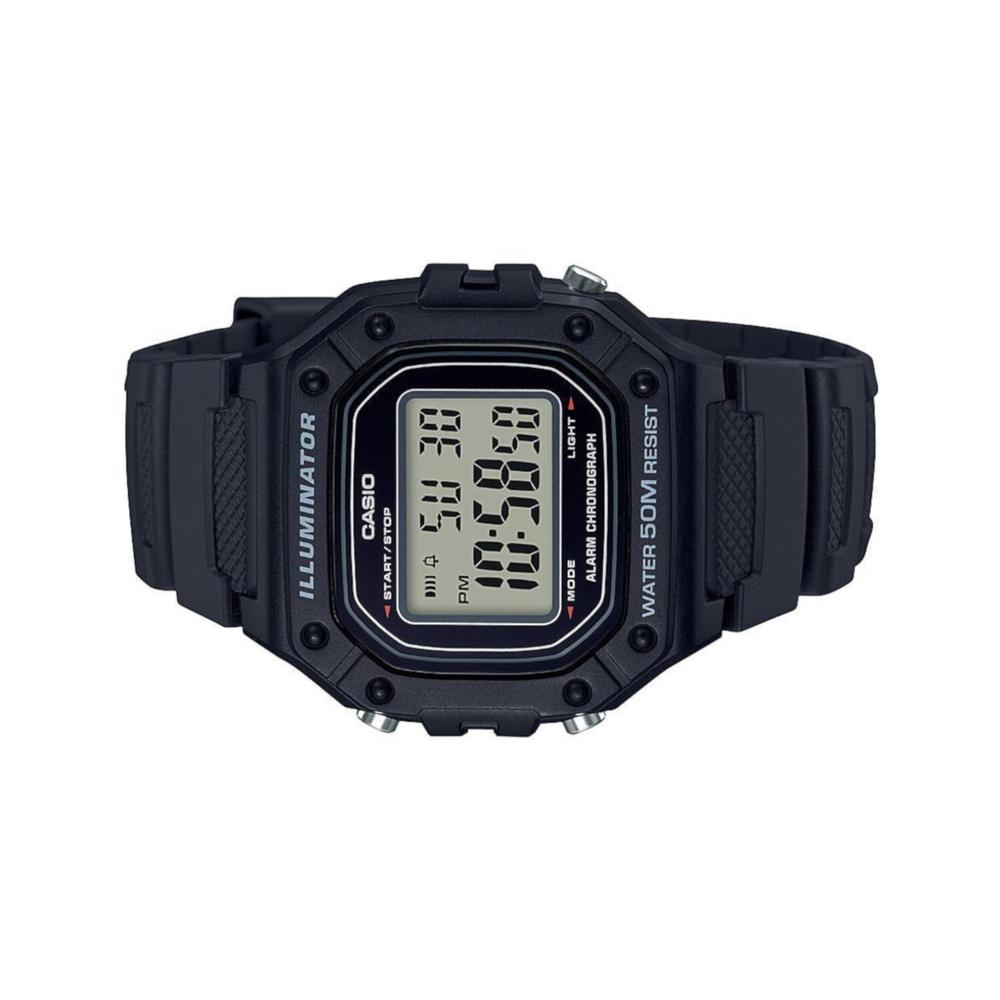 Foto 3 pulgar | Reloj Casio W-218h-1avcf Illuminator Retro-negro