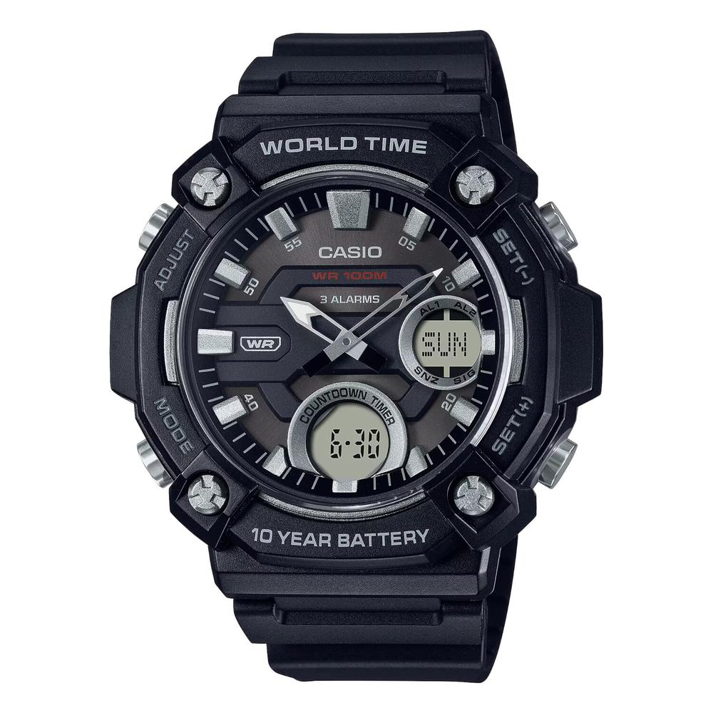 Foto 2 pulgar | Reloj Casio Aeq-120w-1avcf World Time-negro