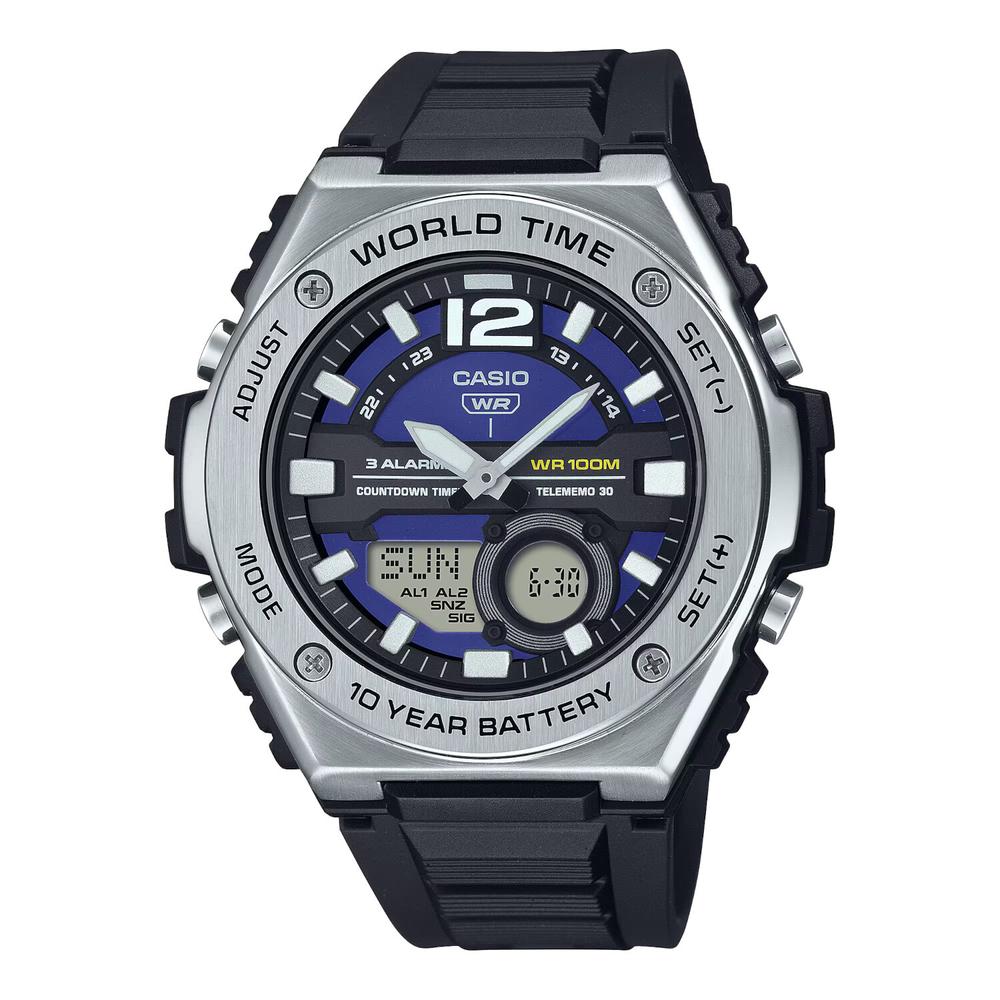 Foto 2 pulgar | Reloj Casio Mwq-100-2avcf Word Time-negro