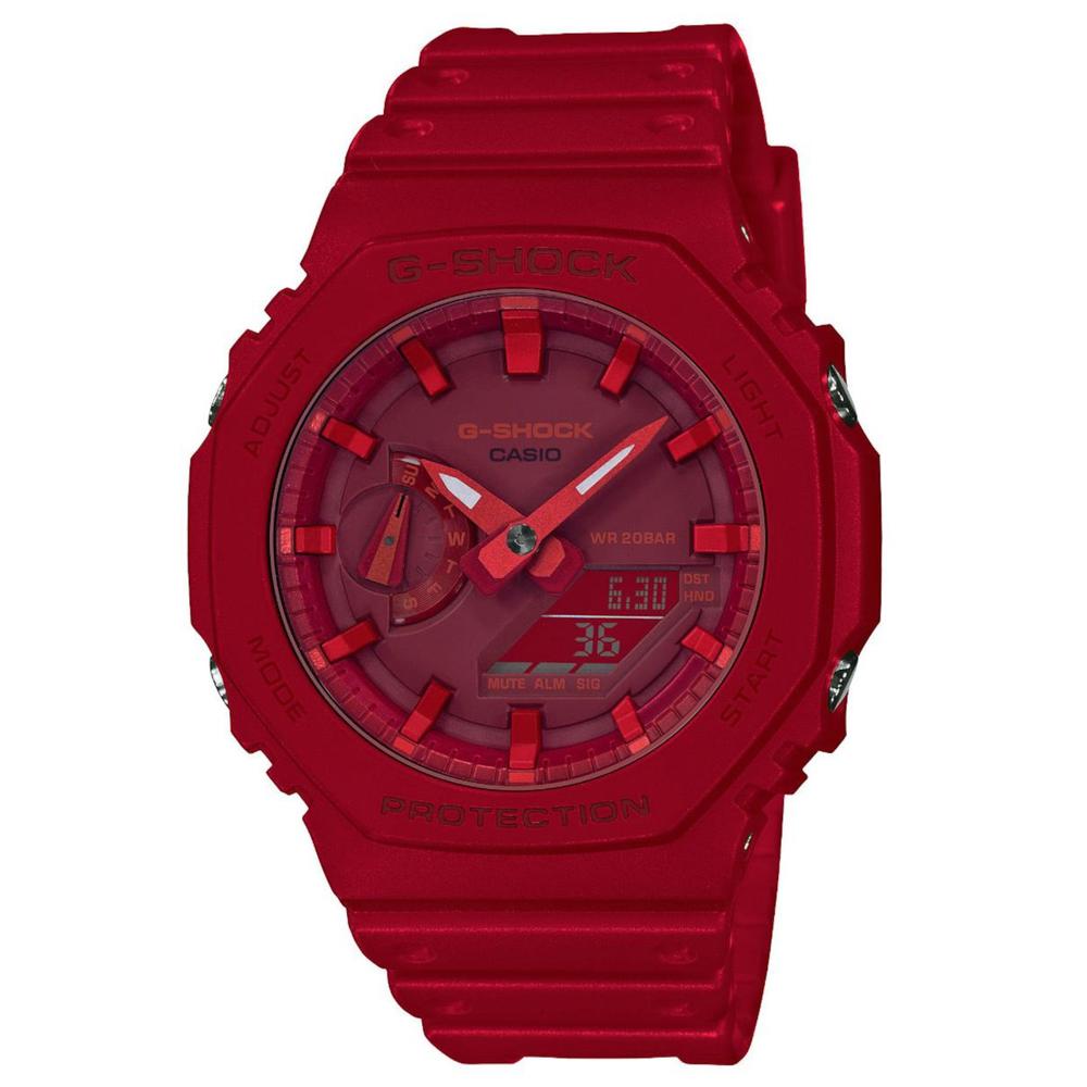 Foto 2 pulgar | Reloj G-shock Ga-2100-4acr Protection-rojo