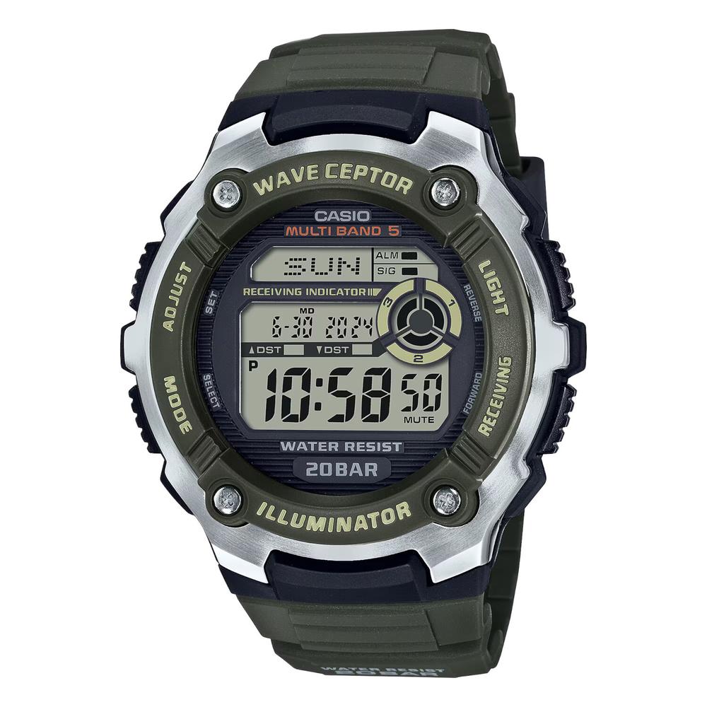 Reloj Casio Wv-200r-3acf Iluminator Wave Ceptor-verde