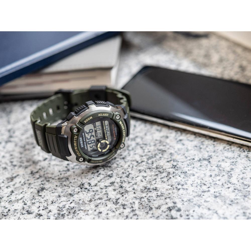 Foto 3 pulgar | Reloj Casio Wv-200r-3acf Iluminator Wave Ceptor-verde