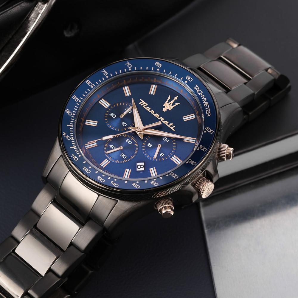 Foto 7 pulgar | Reloj Maserati R8873640001 Sfida Cronógrafo-azul