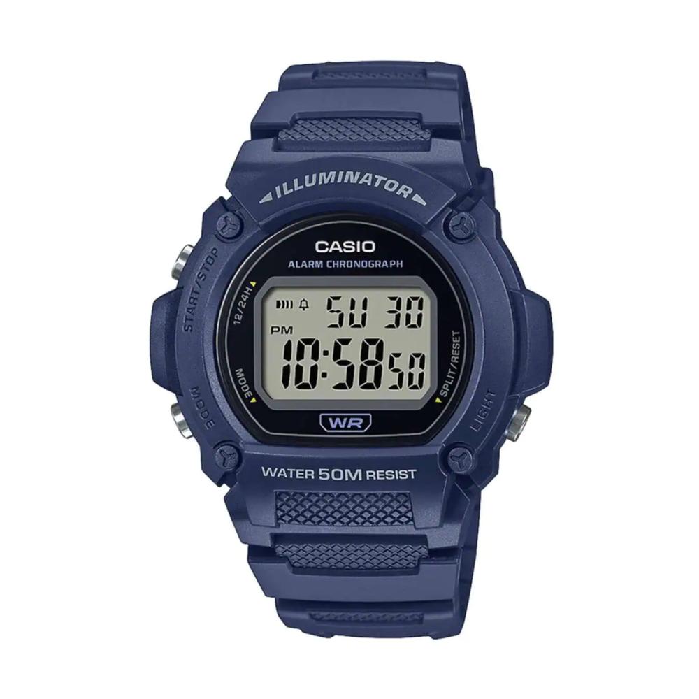 Reloj Casio W-219h-2avcf Cronograph Illuminator-azul