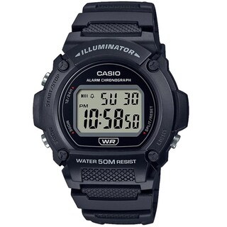 Foto 1 | Reloj Casio W-219h-1avcf Cronograph Illuminator-negro