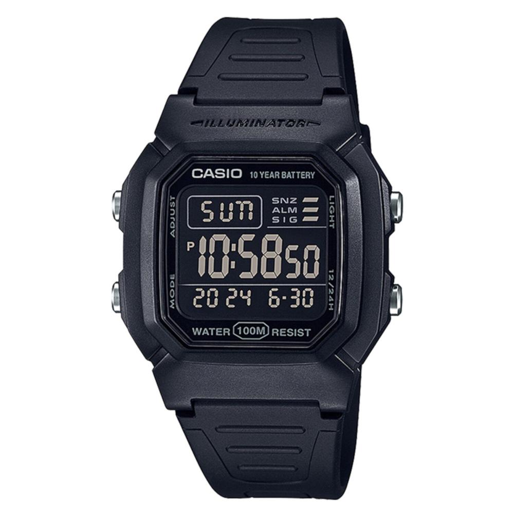 Foto 2 pulgar | Reloj Casio W-800h-1bvcf Illuminator Retro Dual Time(doble Hora)-negro