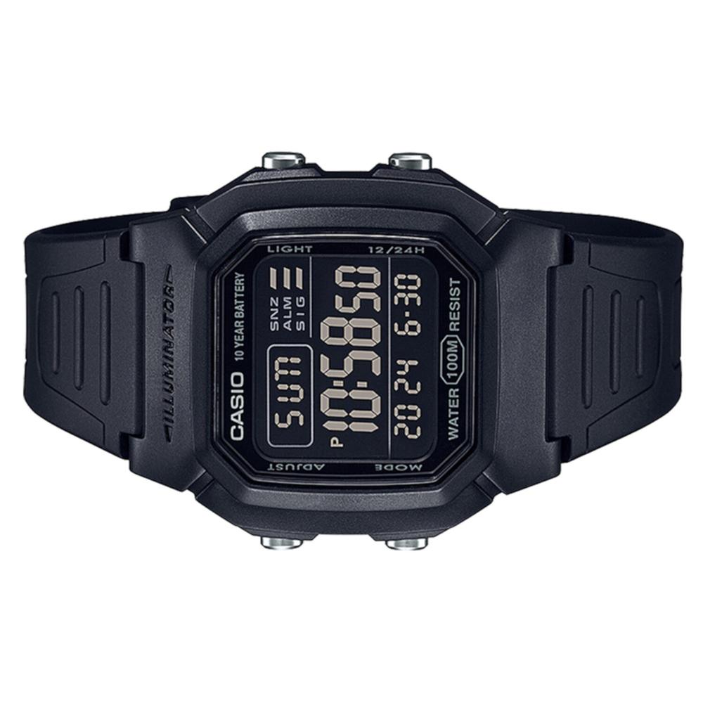Foto 3 pulgar | Reloj Casio W-800h-1bvcf Illuminator Retro Dual Time(doble Hora)-negro